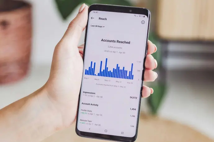 analytics data on phone
